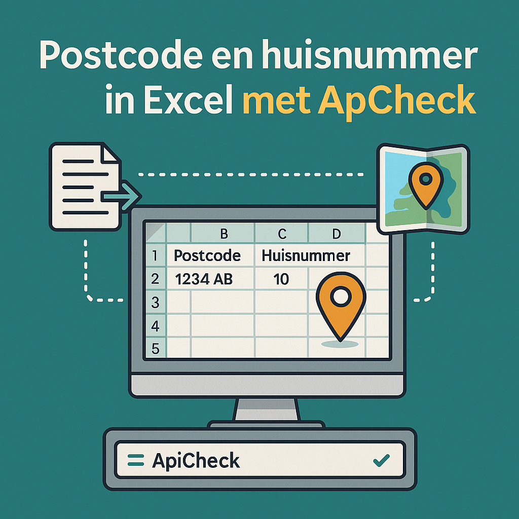 Postal Code and House Number in Excel with ApiCheck (Including Coordinates)