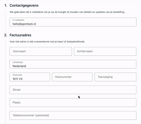 Adres NL WooCommerce Blocks