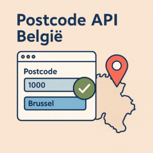 Postcode API België illustratie met adresaanvulling