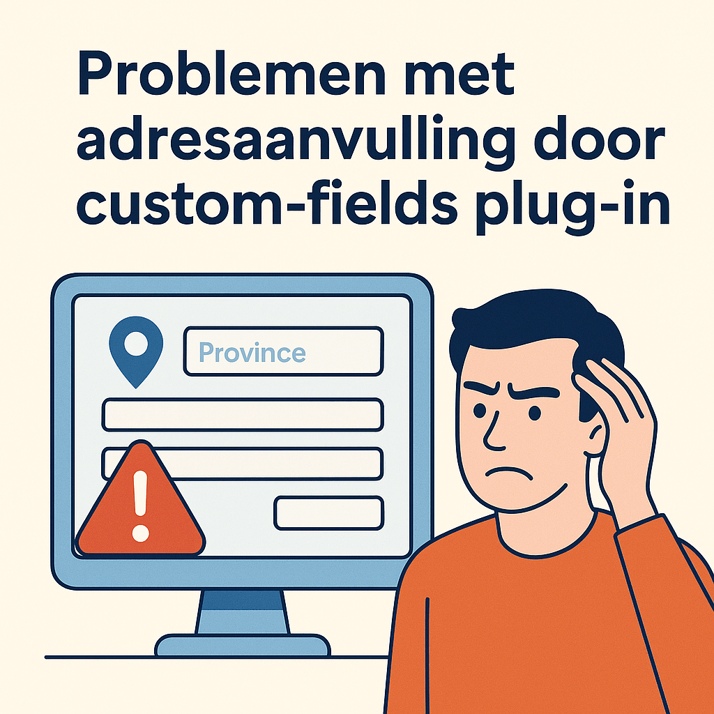 Problemen adres aanvulling door Custom Fields plugin
