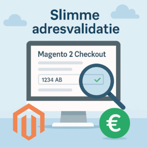slimme adresvalidatie Magento 2 checkout illustratie