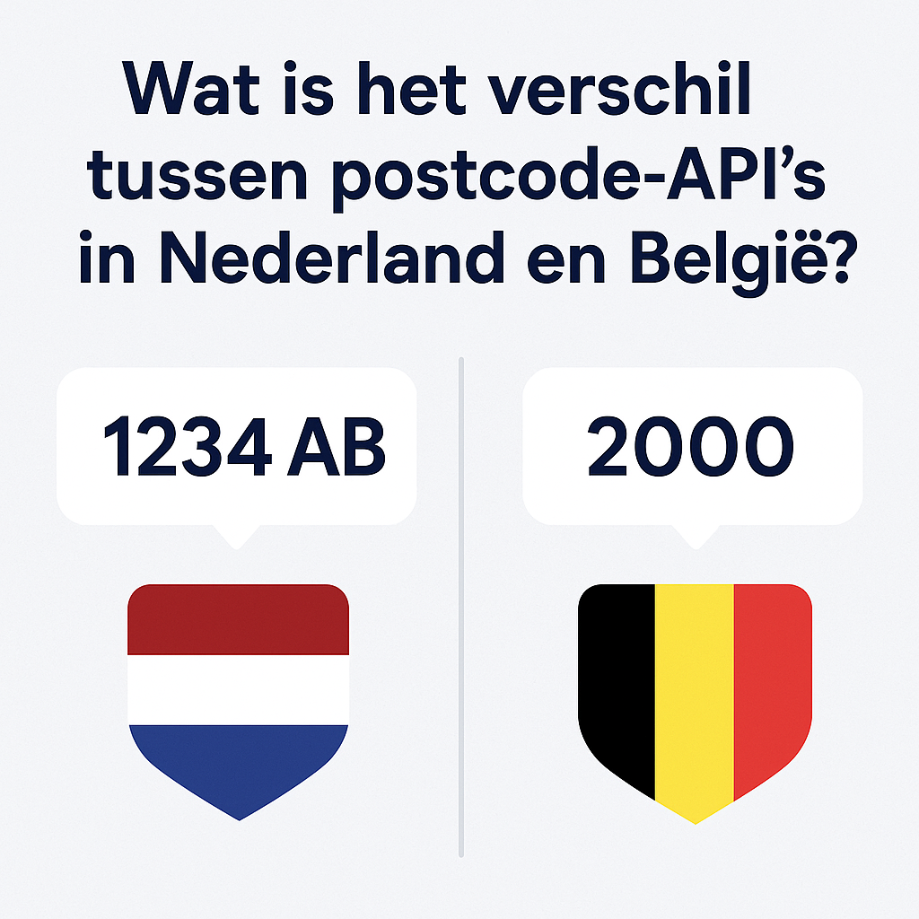 Verschil postcode API Nederland België
